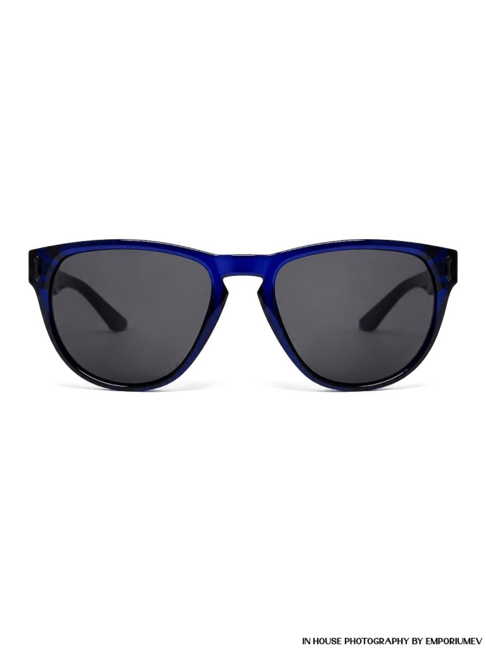 Dragon Marquis Deep Blue Men's Women's Round Sunglasses 30663-603 Grey Lens 0087